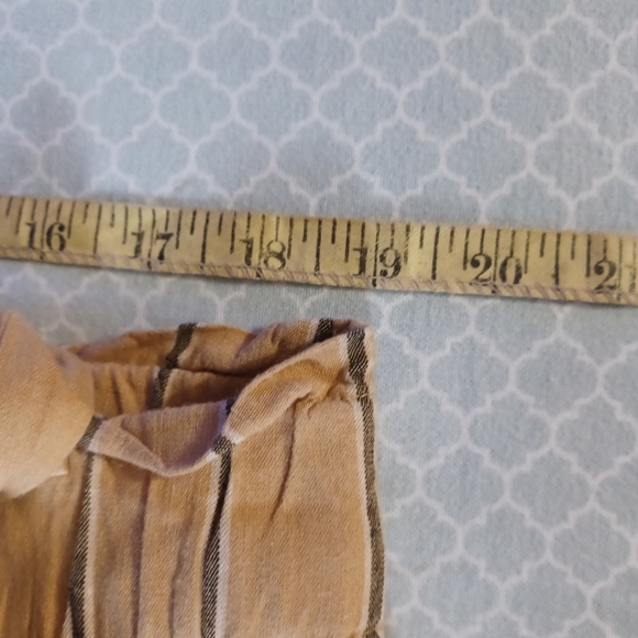 J.Jill Linen Stretch 2X (Fit 38W 23L) Pull On Belted High Rise Pants tan - Picture 5 of 6